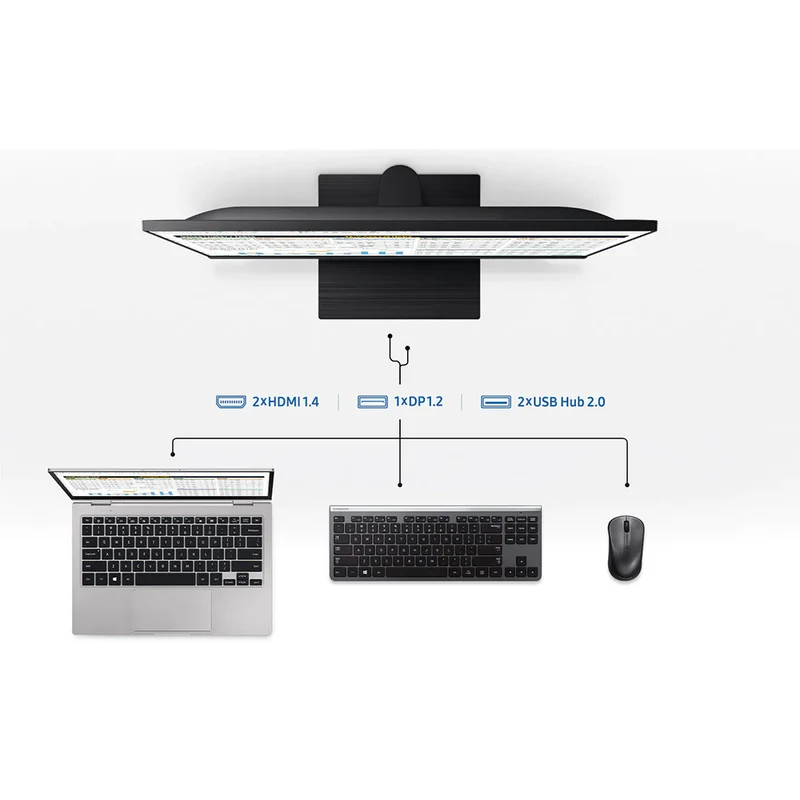 Moniteur super slim 24" T45F Samsung - F24T450FQR