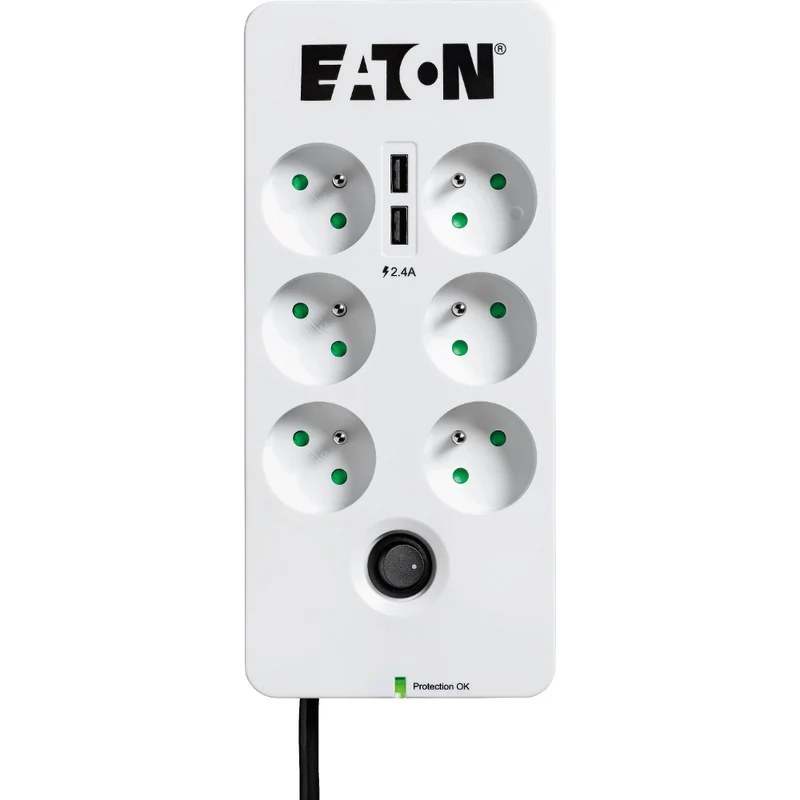 Multiprises parafoudre Eaton Protection Box - PB6UF