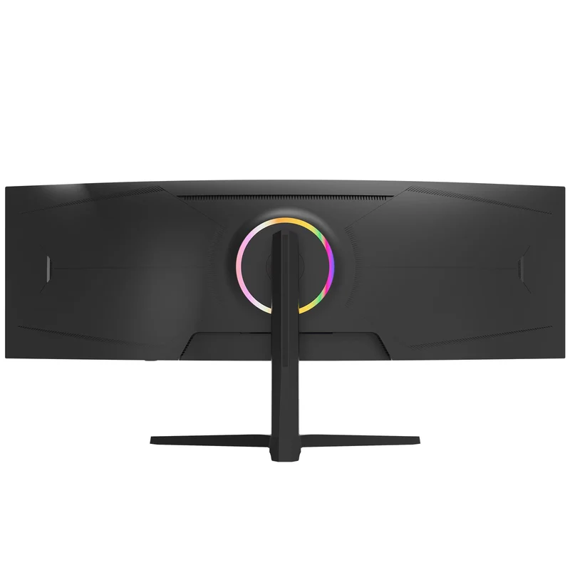 CRUA 49 Inch Ultra-Wide Curved Gaming Monitor | 120Hz | DQHD 5120x1440p | 1500R Curve | AMD FreeSync | Built-in Speakers | Wall Mount | HDMI & DP, Black