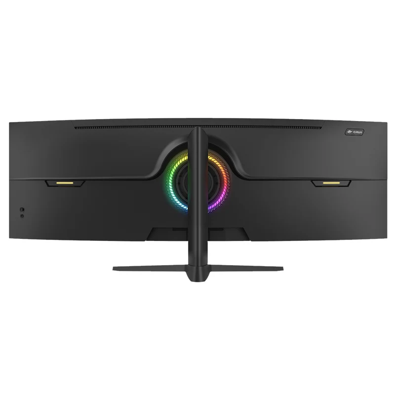 CRUA 49 Inch Ultra-Wide Curved Gaming Monitor | 240Hz | DQHD 5120x1440p | 1500R Curve | AMD FreeSync | Built-in Speakers | Wall Mount Install，Height adjustable | HDMI & DP, Black