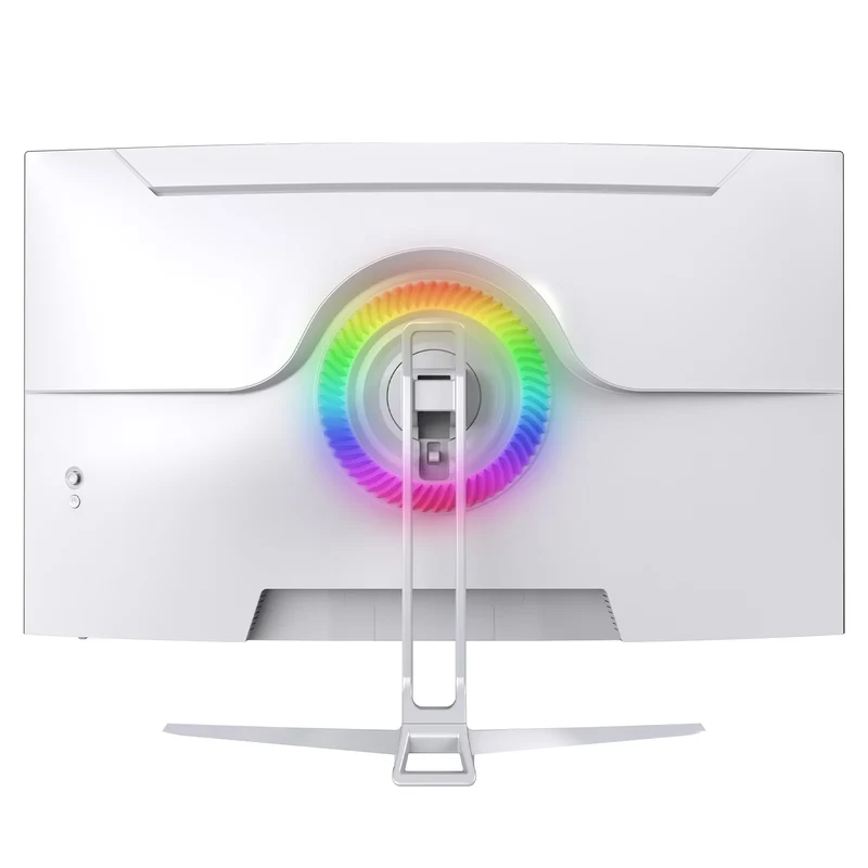 CRUA 32" 75HZ Curved Monitor, UHD(3840×2160) 1080P 1500R Computer Monitor, 120% SRGB, 2ms (GTG), AMD FreeSync,DP & HDMI Port, white