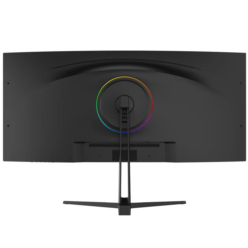 CRUA 34-inch IPS Curved Gaming Monitor, WQHD 3440x1440, 120Hz Computer Monitor, 1900R, 120% sRGB, FreeSync, HDMI 2.0 & DP 1.4, Wall Mountable - Black