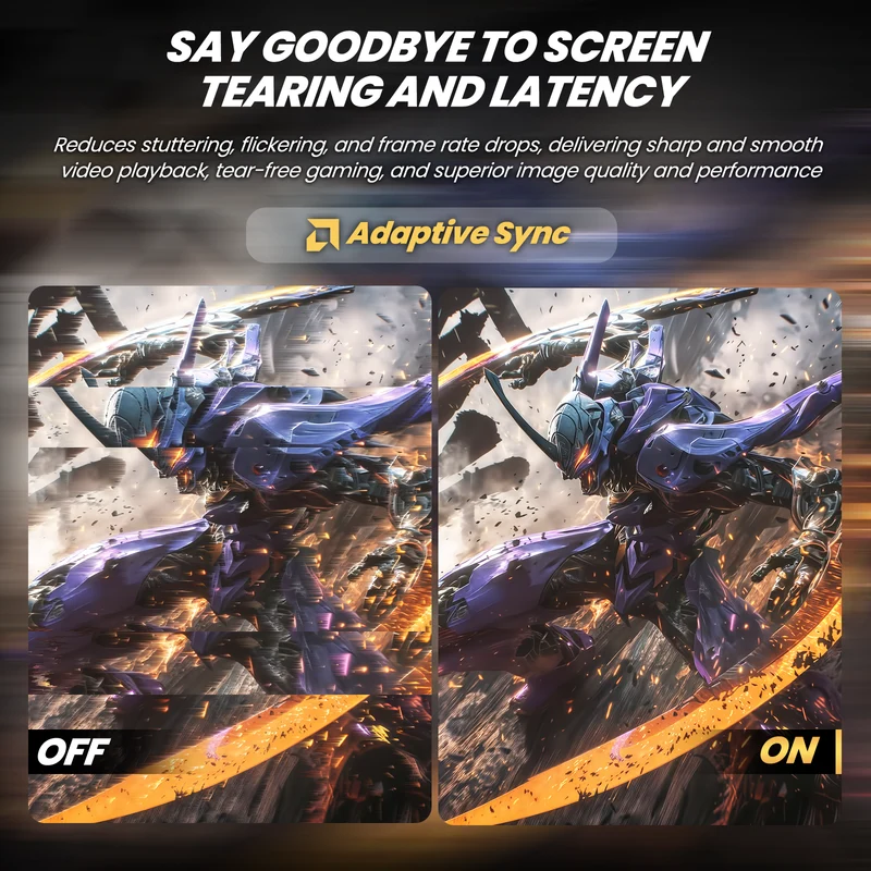 CRUA 24.5 Inch Gaming Monitor, IPS FHD 200Hz,120% sRGB, FreeSync,(HDMI, DP), Built-in Speakers
