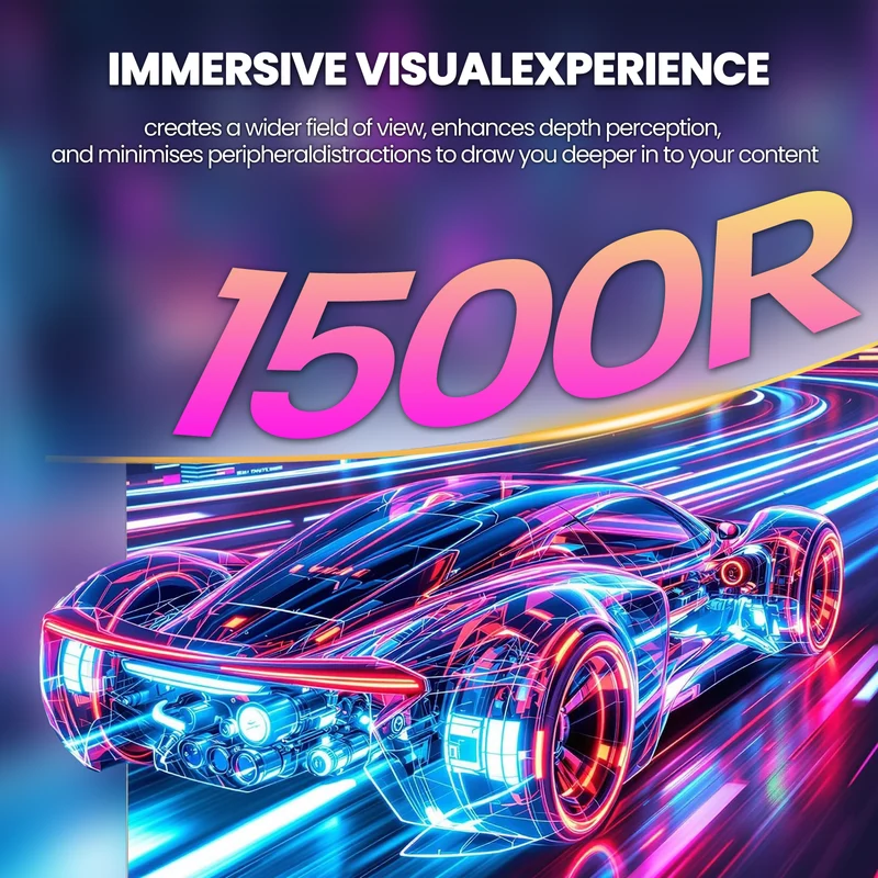 CRUA 32" Curved Gaming Monitor, 144Hz/160Hz 4K UHD(3840 * 2160P) 1500R VA Screen, Supports AMD Freesync, 120% sRGB, Built-in Speakers, RGB Lighting, Wall Mountable Installs(HDMI 2.1/DP 1.4)-White