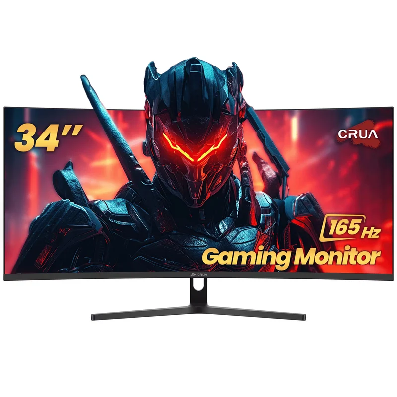 34" Ultrawide Curved Gaming Monitor 165Hz, 21:9 1500R Computer Monitor
