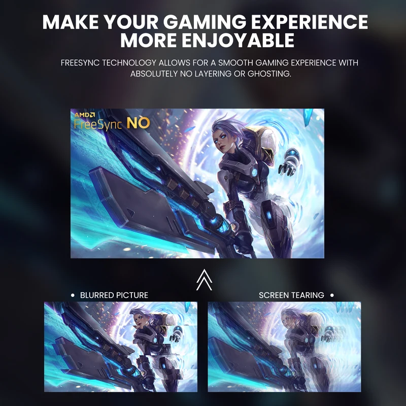 CRUA 24” Curved Gaming Monitor, 180Hz/144Hz FHD 1080P, Support 120% sRGB, AMD FreeSync, Low Motion Blur, Wall Mount Installs Compatible, for Office and Games(HDMI 1.4 & DP 1.2) – Black