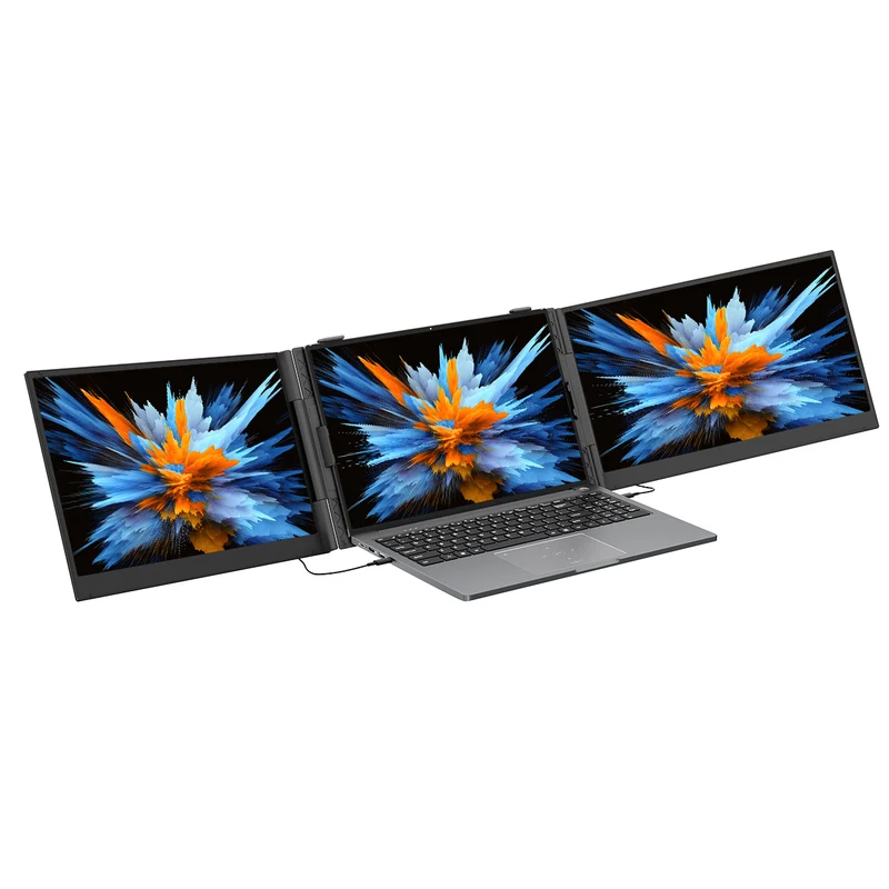 Blackview DCM6 – Double Moniteur Portable 14" | Extension d'Écran avec Haut-Parleurs Intégrés