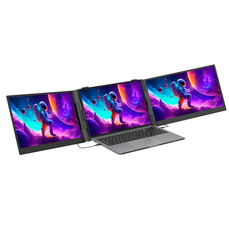 Blackview DCM8 – Double Moniteur Portable 15,3" pour Ordinateur Portable – Extension d’Écran avec Haut-Parleurs Intégrés