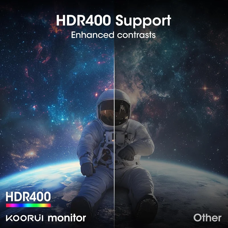 KOORUI 34E6UC 34-inch VA WQHD 180Hz Curved Gaming Monitor