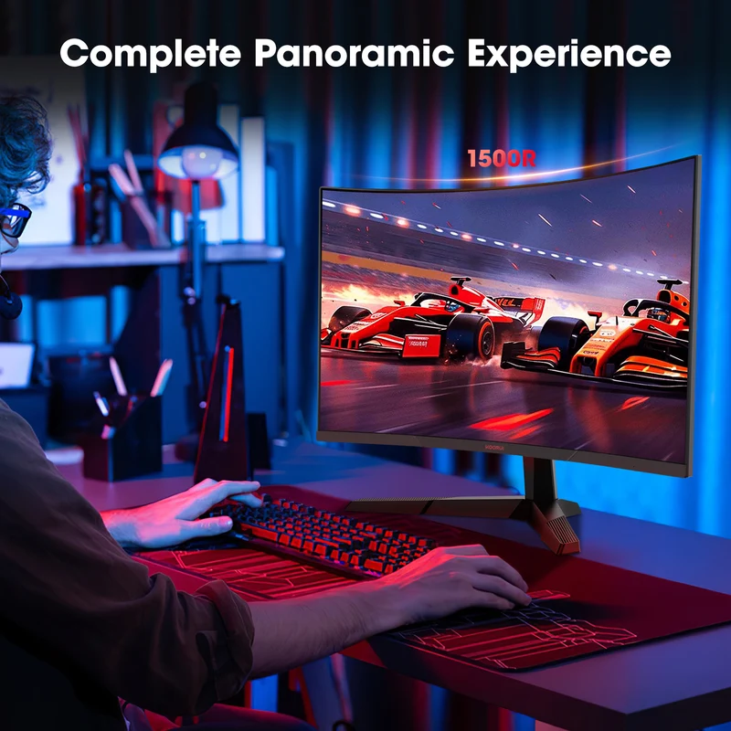 KOORUI 27E6QCA 27-inch VA QHD 180Hz Curved Gaming Monitor