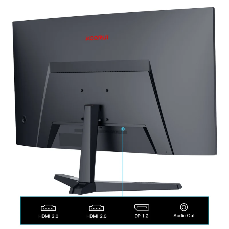 KOORUI 27E6CA 27-inch VA FHD 180Hz Curved Gaming Monitor