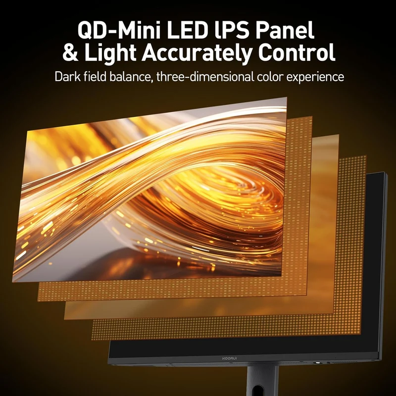 KOORUI S2741LM 27-inch Dual-Mode IPS/MINI LED UHD 160Hz/FHD 320Hz Gaming Monitor