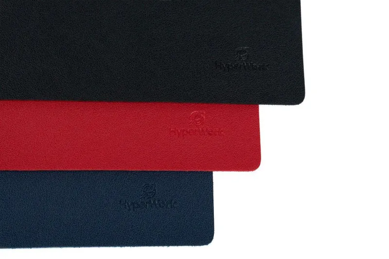 Lót chuột bản lớn 80x40cm chất liệu giả da PU/Gỗ sồi ép cao cấp HyperWork Mousepad