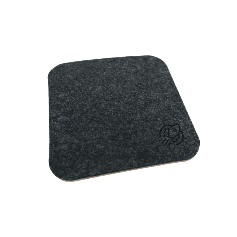 Lót cốc vải nỉ/gỗ sồi ép cao cấp HyperWork - 4 CHIẾC/PACK