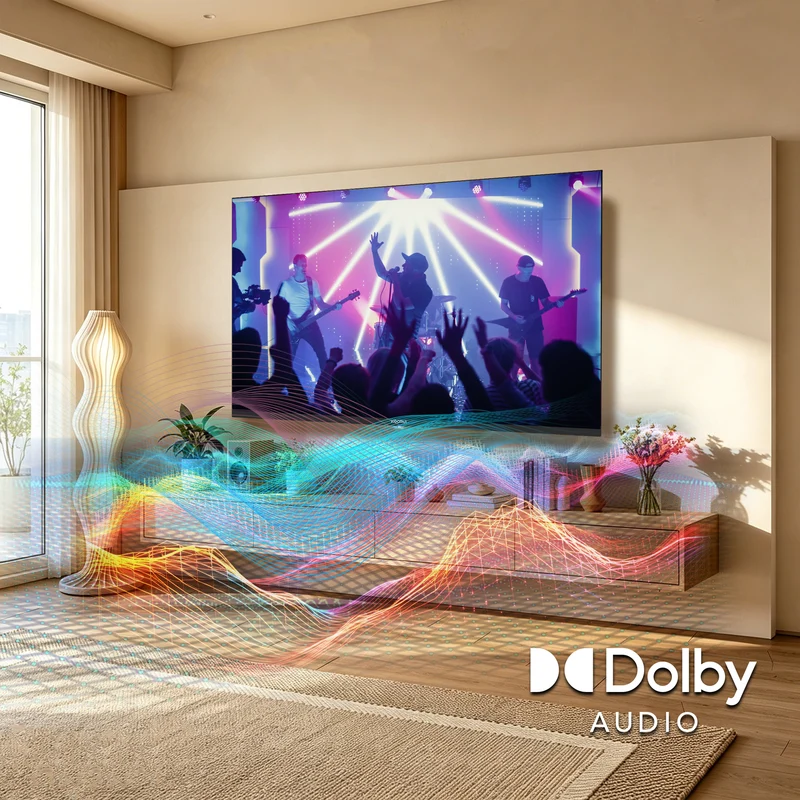 KOORUIK 50Q1UQ-T8, 50 pouces, 4K QLED, TIZEN TV, K50Q1UQ-T8, Son dynamique avec Dolby Audio, Finition métallique haut de gamme