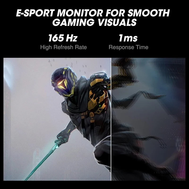 Moniteur de jeu incurvé KOORUI 34E6UC 34 pouces VA WQHD 165 Hz