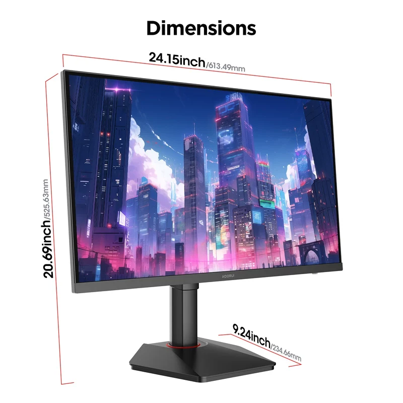 Moniteur de jeu KOORUI G2721E 27 pouces IPS QHD 320 Hz