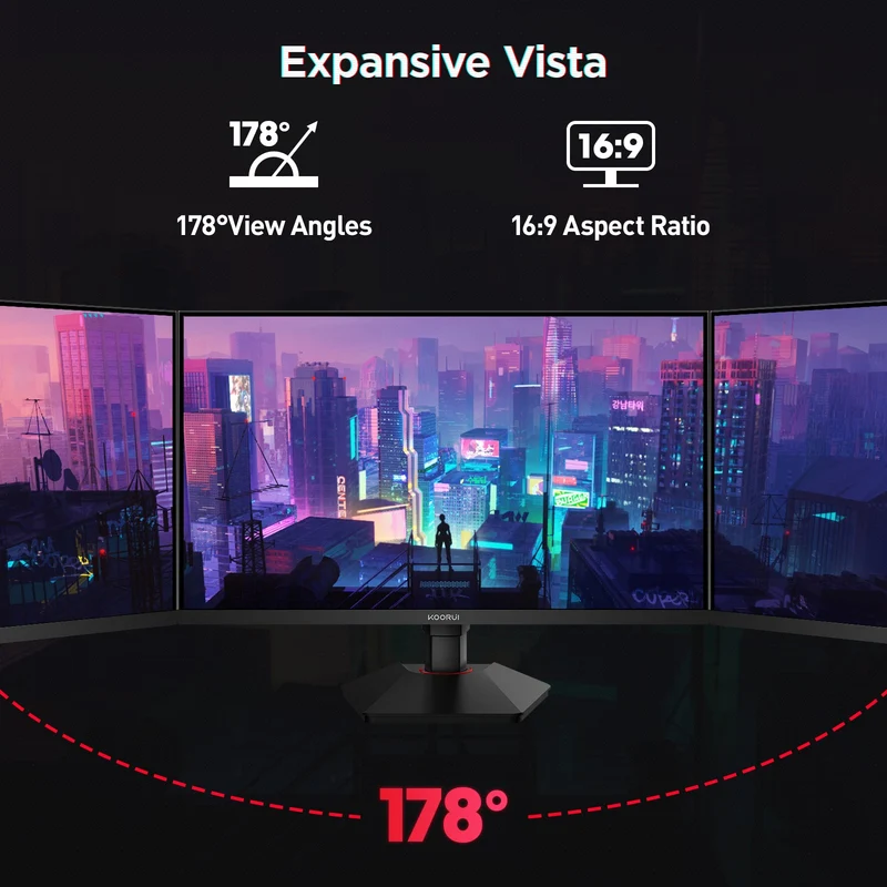 Moniteur de jeu KOORUI G2721E 27 pouces IPS QHD 320 Hz