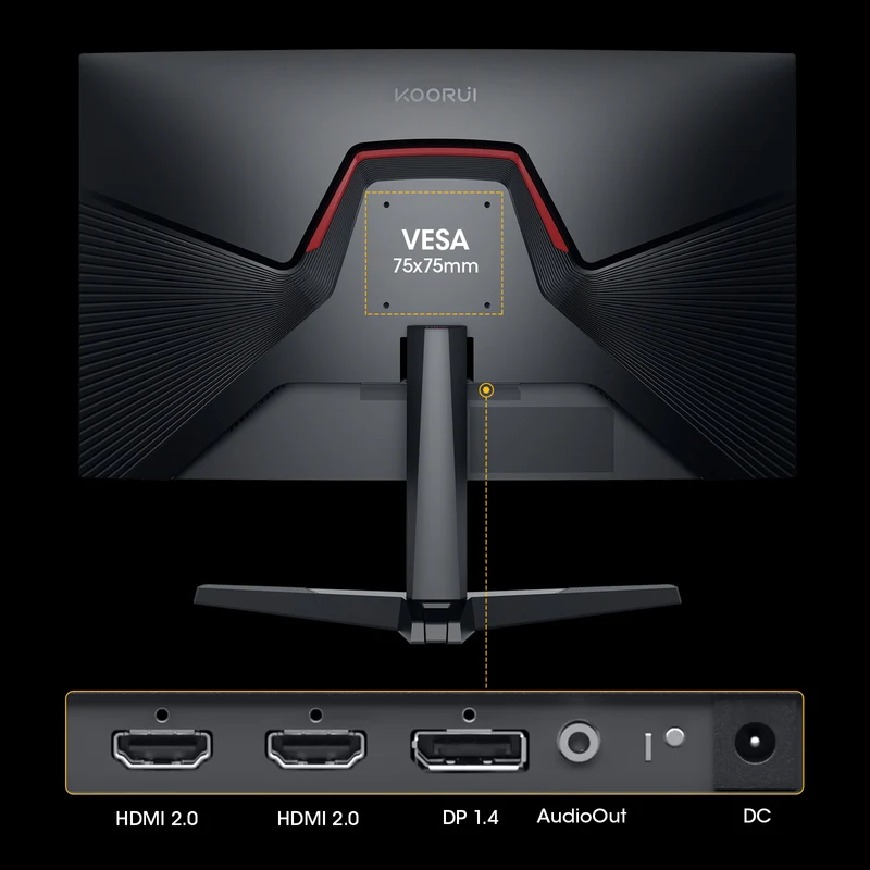 KOORUI G3221SC 31.5-inch QHD 170Hz Curved VA Gaming Monitor