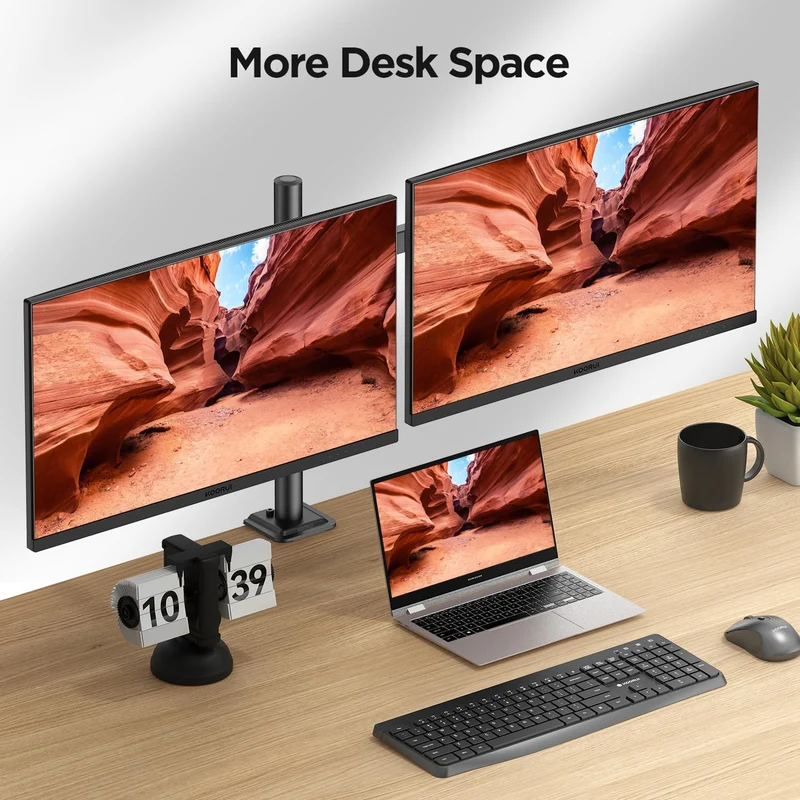 KOORUI KR20G Double monitor mount for 13 to 27-inch monitors