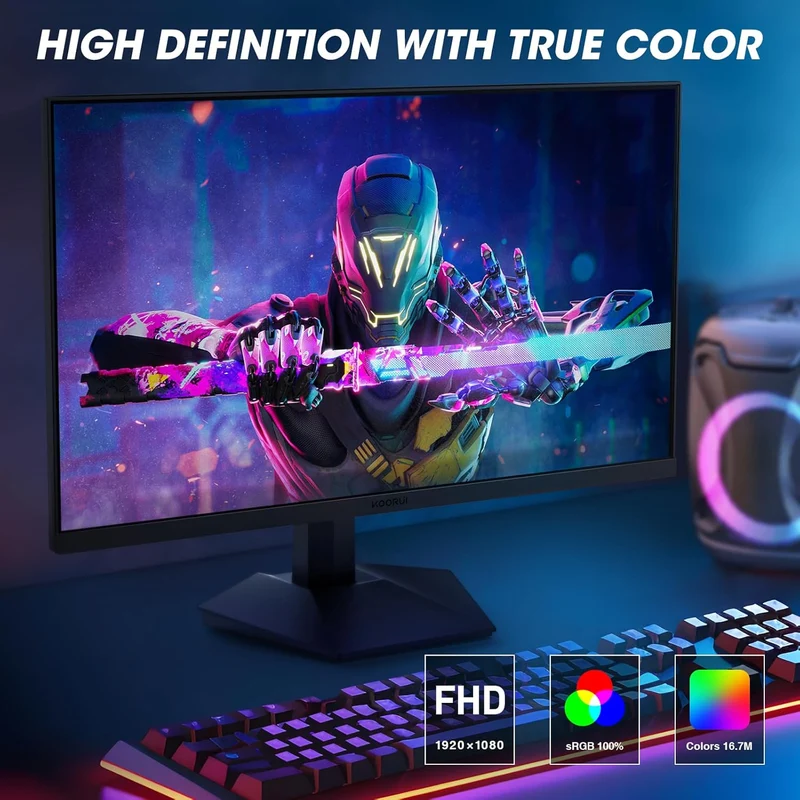 Moniteur de jeu KOORUI 24E3 24 pouces IPS FHD 165 Hz