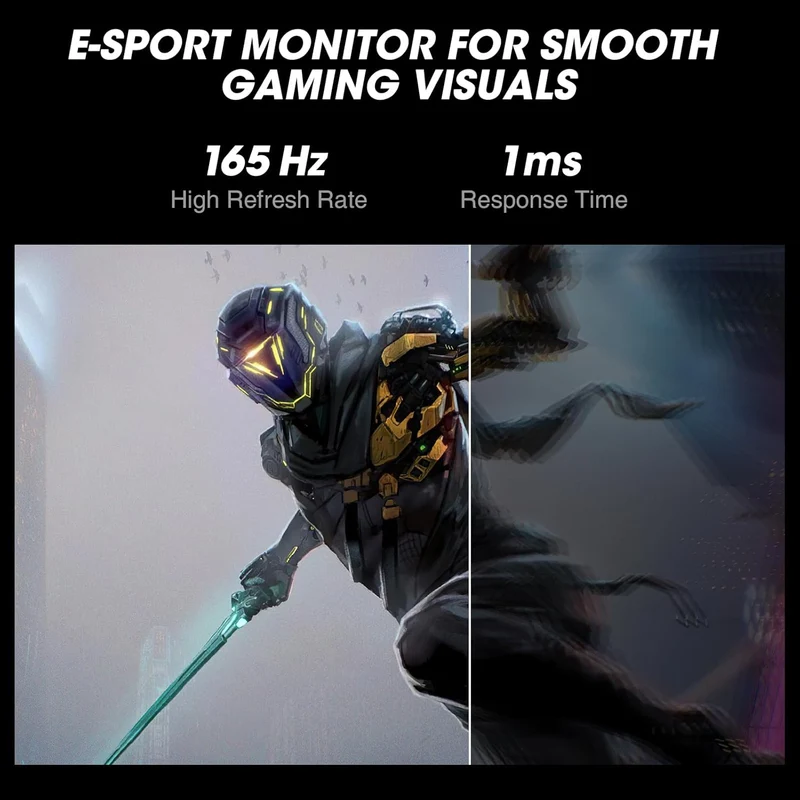 Moniteur de jeu KOORUI 24E3 24 pouces IPS FHD 165 Hz