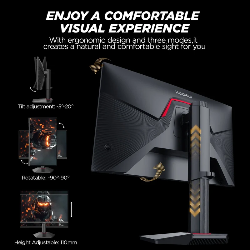 Moniteur de jeu KOORUI G2511E 25 pouces IPS FHD 320 Hz