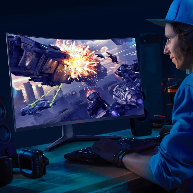 KOORUI 32E6QC Écran gaming incurvé VA QHD 170 Hz 1500R de 31,5 pouces