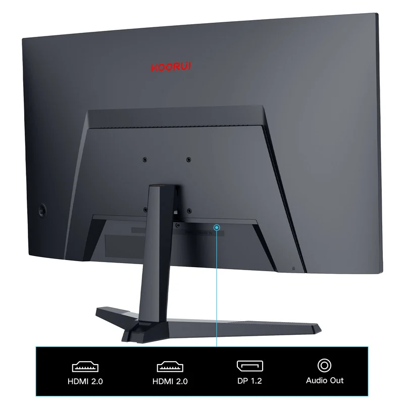 KOORUI 27E6CA Curved VA FHD 180Hz 27 Inch Gaming Monitor