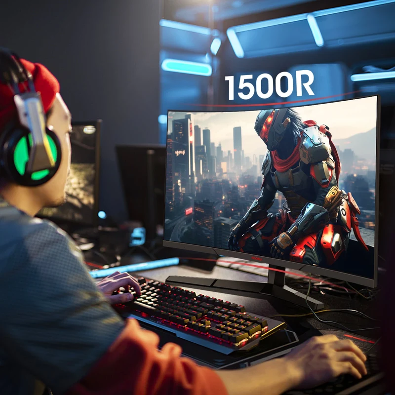KOORUI 27E6CA Curved VA FHD 180Hz 27 Inch Gaming Monitor