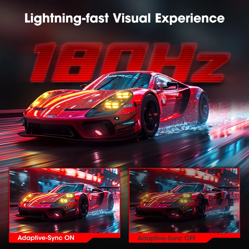 Moniteur de jeu incurvé KOORUI 27E6QCA 27 pouces VA QHD 180 Hz