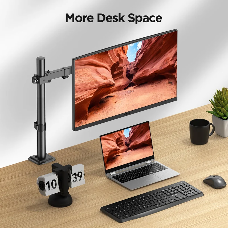 Support de bureau pour écran simple KOORUI KR10G pour écrans de 13 à 32 pouces