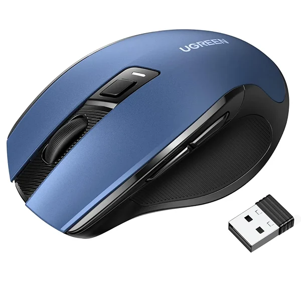 Ugreen Souris sans fil Design Egr 2,4 GHZ/15M Bleu (15064)