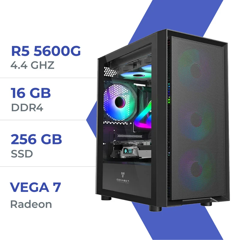 PC Gamer Techspace Ryzen 5 5600G/16GB/256GB SSD/Radeon Vega7