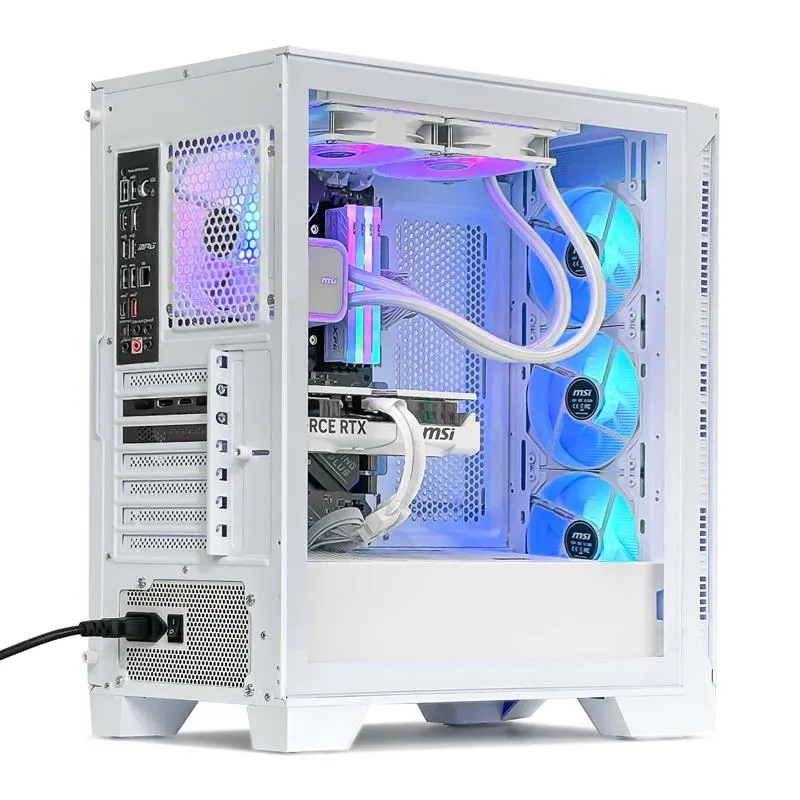 PC Gamer Blanc ICEFALL - AMD Radeon RX 9070 XT 16 Go