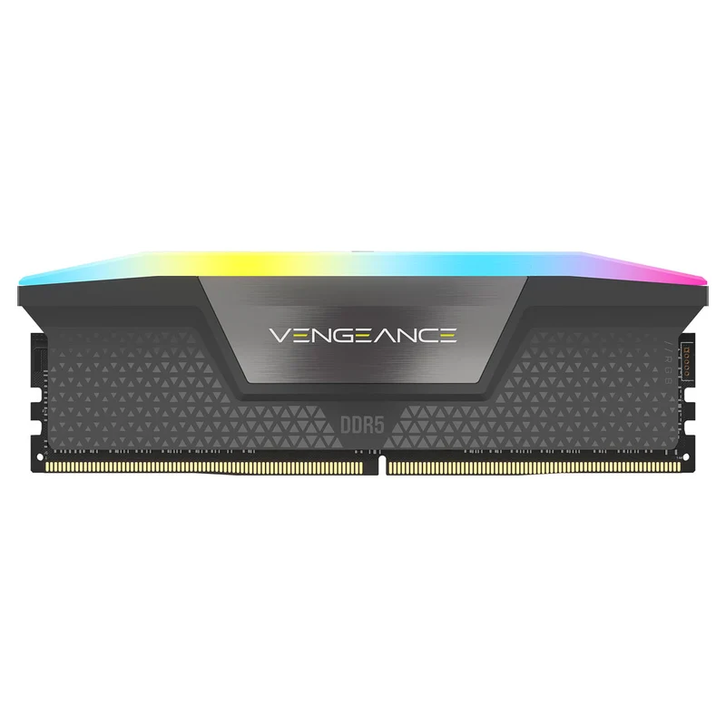 Corsair Vengeance RGB DDR5 2x32Go 6000MHz CL30 - Gris