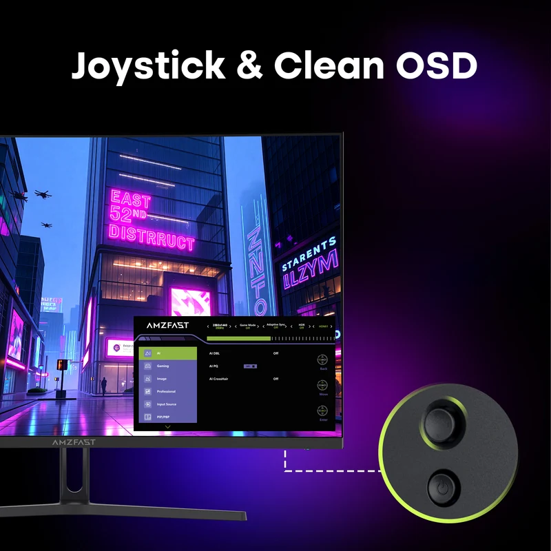 AMZG27C1Q Pro-280, 27" Curved Gaming Monitor QHD 2560x1440 280Hz