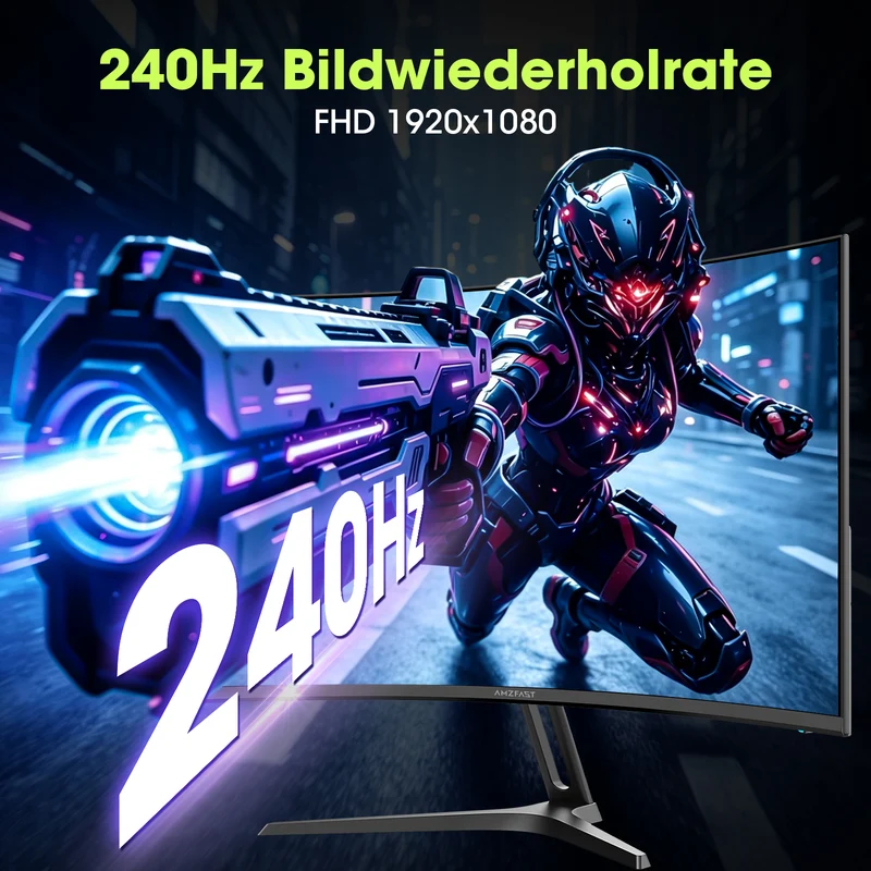 AMZG24C1 Pro, 24" Curved Gaming Monitor 240Hz FHD