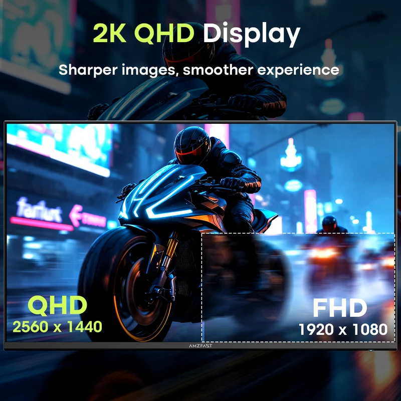 AMZG27F5Q, 27" Gaming Monitor QHD 2560x1440p 200Hz
