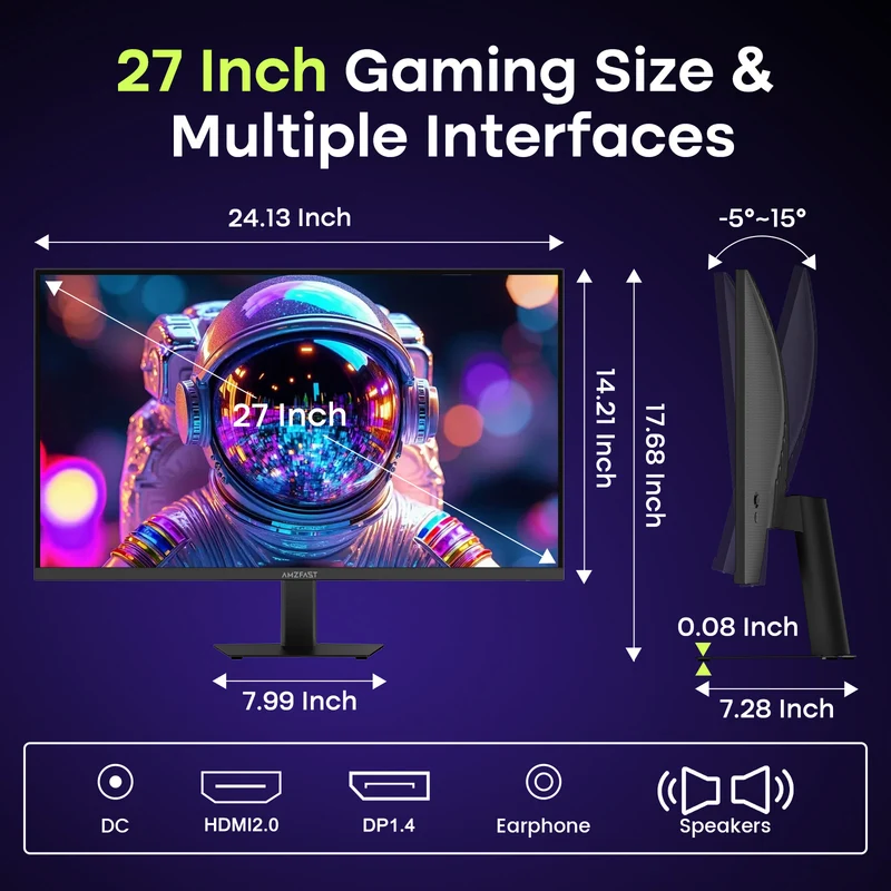 AMZG27F5 Pro, 27" Gaming Monitor FHD 240Hz