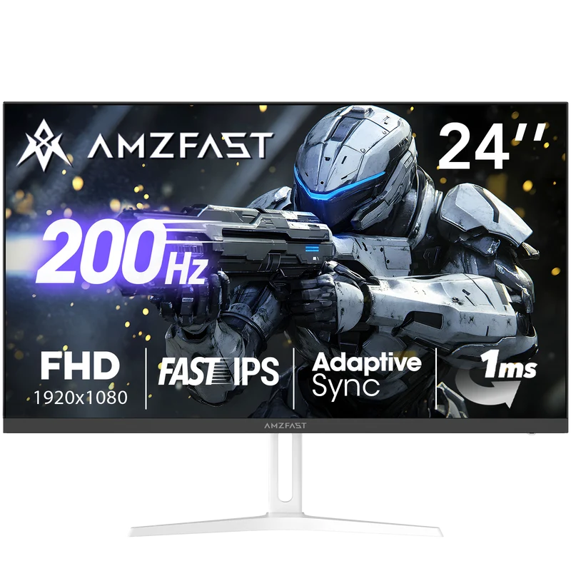 AMZG24X1W, 24" White Gaming Monitor FHD 200Hz