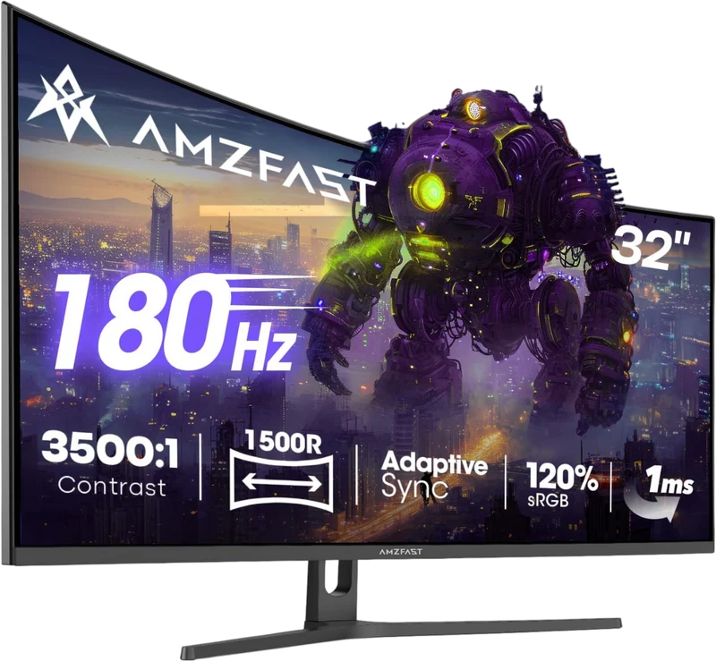 AMZG32C3Q, 32" Curved Gaming Monitor 180Hz QHD