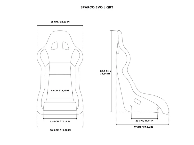 Evo QRT (FIA) mit integrierten MTC-P Extreme 2 Seat Haptics