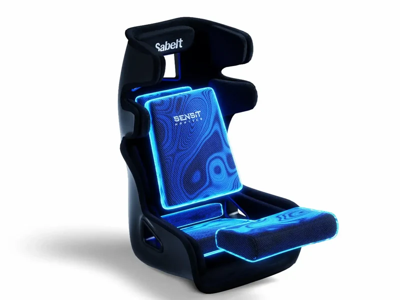 GT-Pad (FIA) mit integrierten MTC-P Extreme 2 Seat Haptics