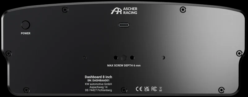 8“ Dashboard