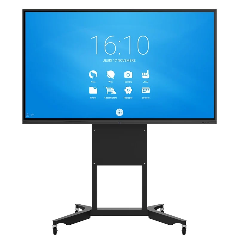 Support mobile pour écran avec BalanceBox Heavy, ajustable en hauteur "au doigt"