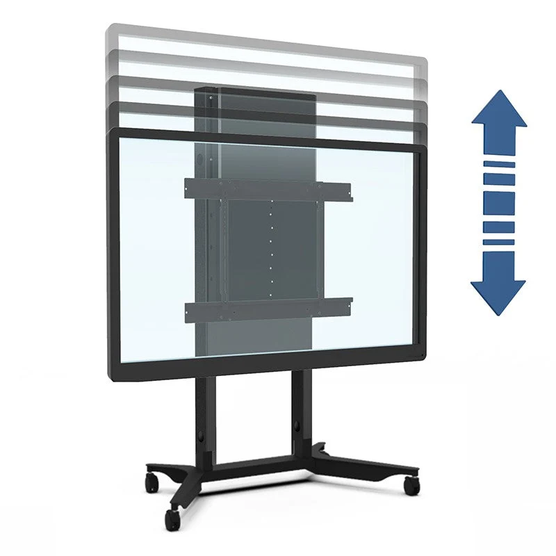 Support mobile pour écran avec Balance Box Medium, ajustable en hauteur "au doigt"