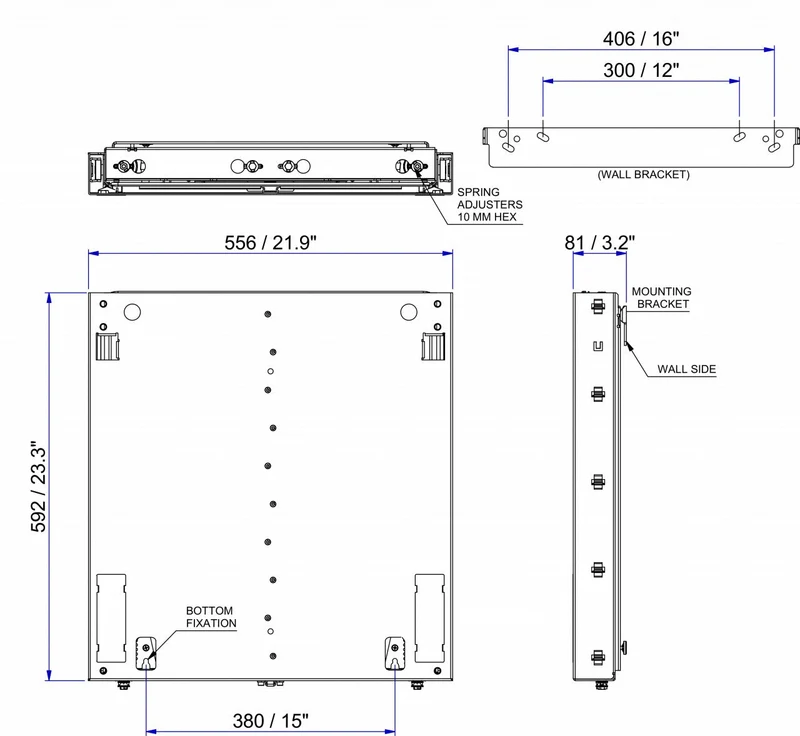 Support mobile pour écran avec Balance Box Medium, ajustable en hauteur "au doigt"