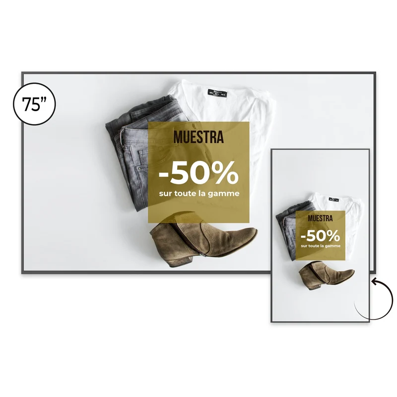 Ecran d'affichage Android SpeechiDisplay UHD | 75''