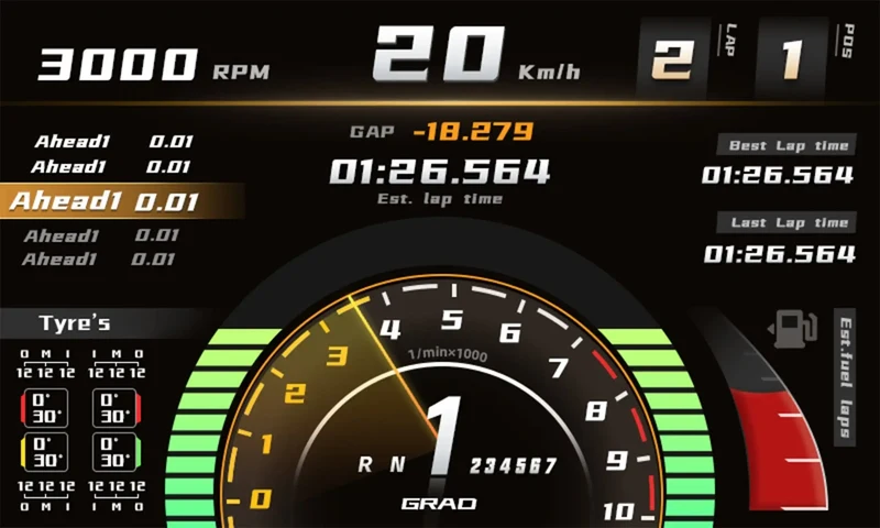 R800 Digital Dash